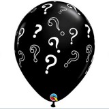 16 '' Ballon QUESTION MARKS NOIR P / 25