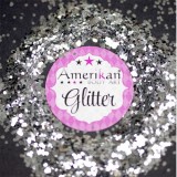 Glitter Chunky (0.040" hex) Chrome Silver