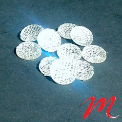 Perles small Cabochons - Rond Cristal