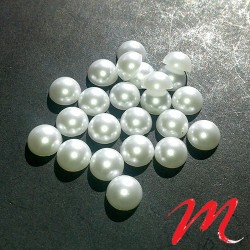 Perles - blanc Ivoire 5 mm