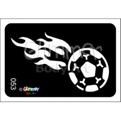 Stencil - Soccer Flame