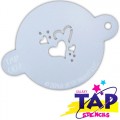 TAP 007 Face Painting Stencil - Hearts 