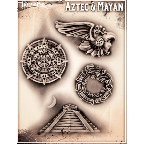 Ancient Mayan Tattoo Picture Stock Illustration - Download Image Now -  Pyramid, Mayan, Mexican Culture - iStock